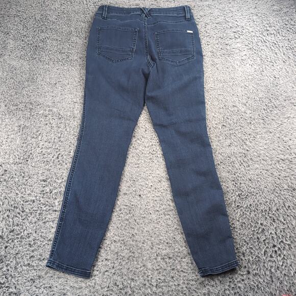 Prana Jeans Women 6 Blue Slim Ankle Stretch Normcore Preppy Distressed Casual - Picture 2 of 10